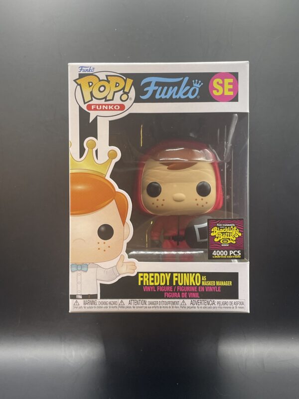 Freddy Funko as masked manager