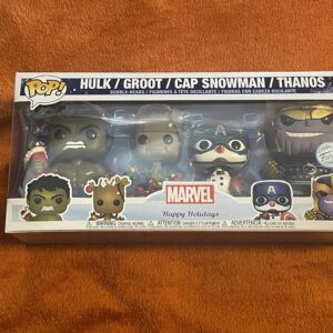 Hulk / Groot / Cap Snowman / Thanos 4-pack