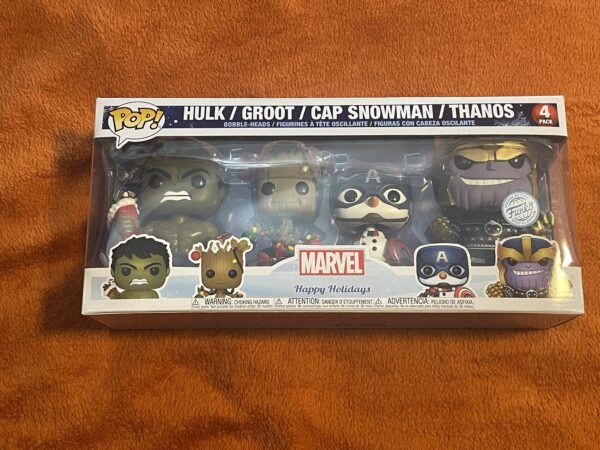 Hulk / Groot / Cap Snowman / Thanos 4-pack